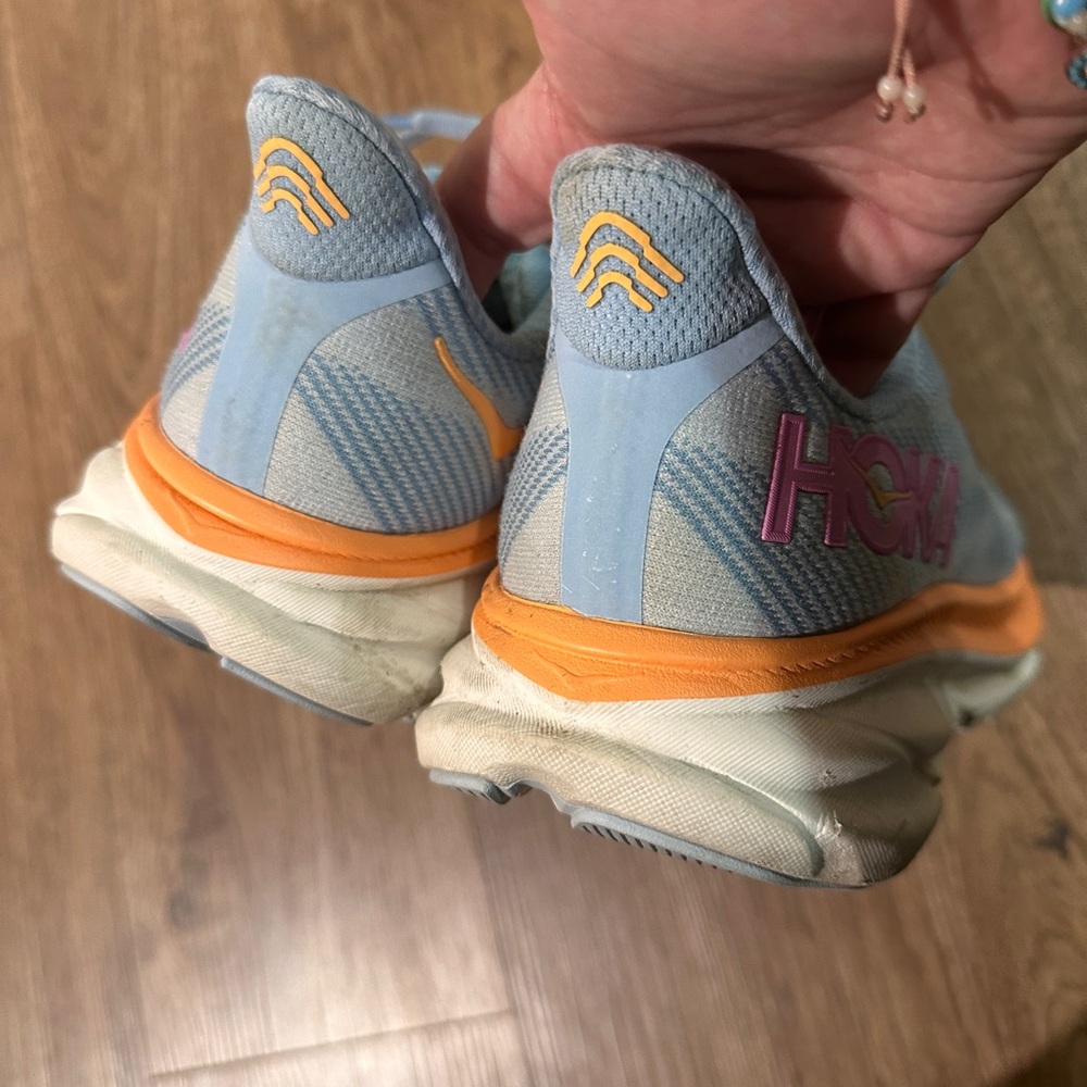 HOKA blue sneakers size 9.5 - Picture 3 of 6